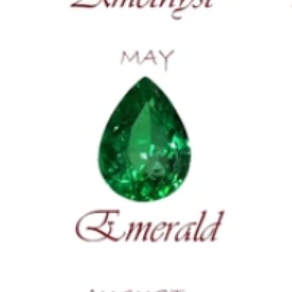 AVON VTG Gold-Tone Teddy Bear Lapel Pin with Heart-Shaped Birthstone (May) - Picture 9 of 9